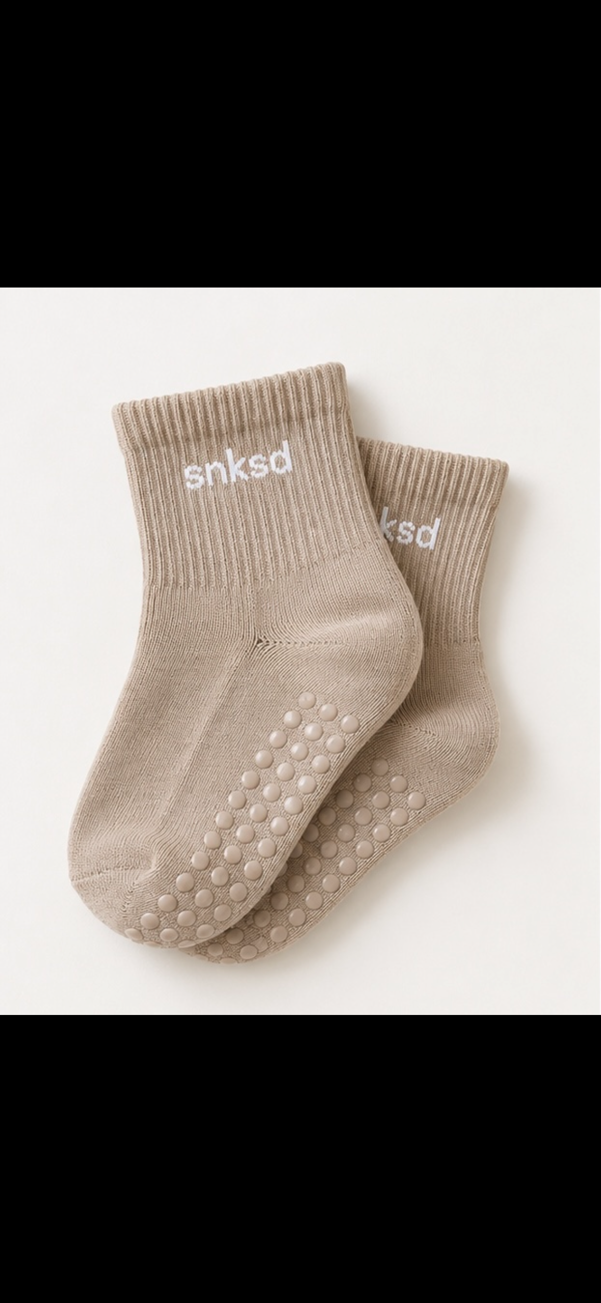 Grip socks- stone